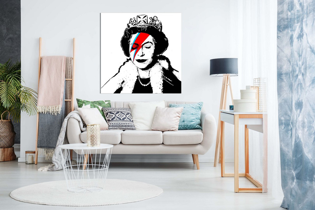 Ziggy Stardust Queen Of England Canvas