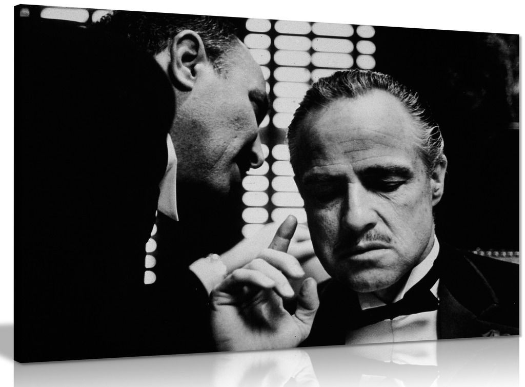 The Godfather Marlon Brando Don Corleone Gangster Canvas