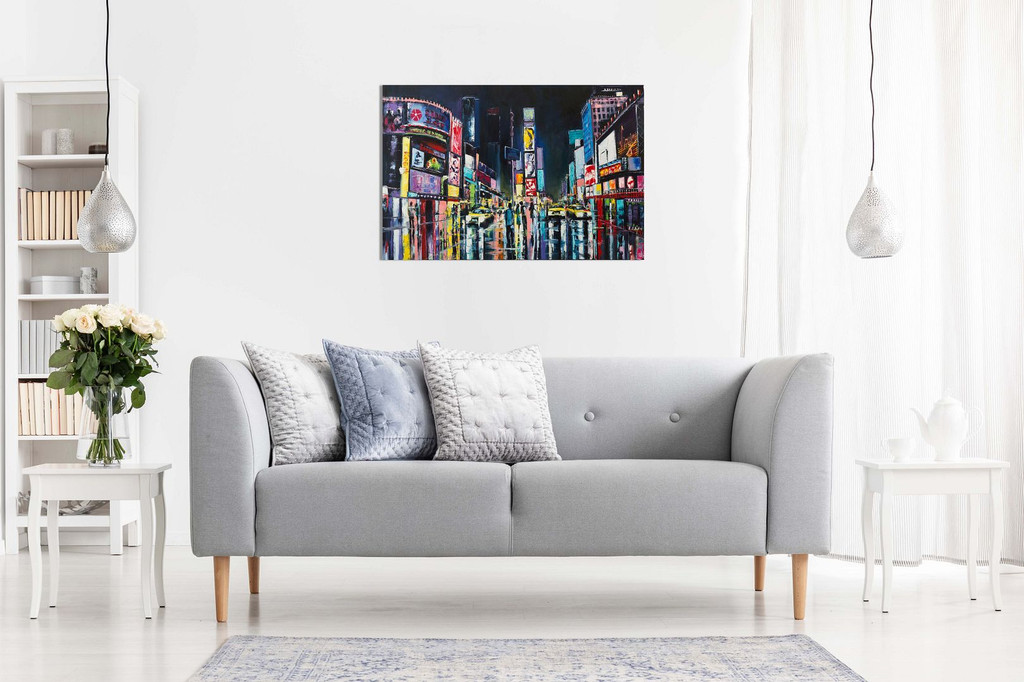 New York Oil Painting Times Square Canvas