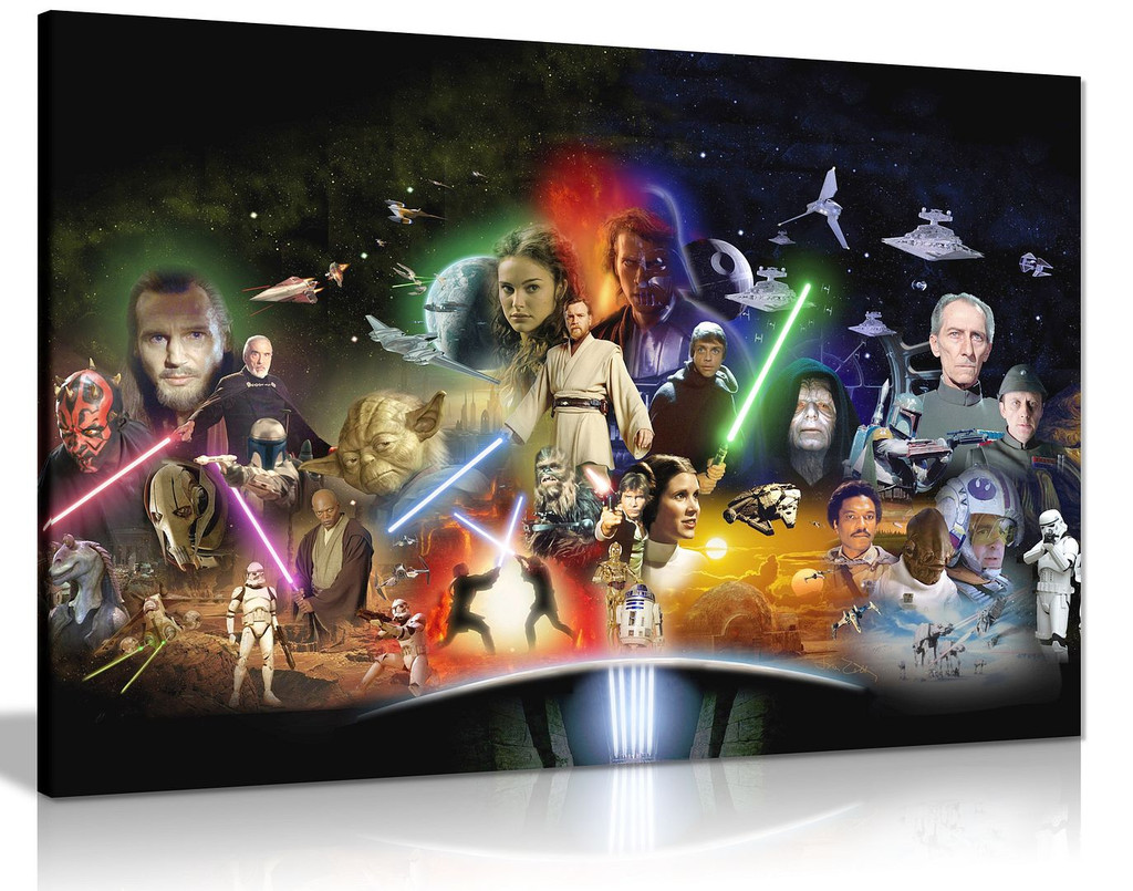 Star Wars Collage Movie Canvas