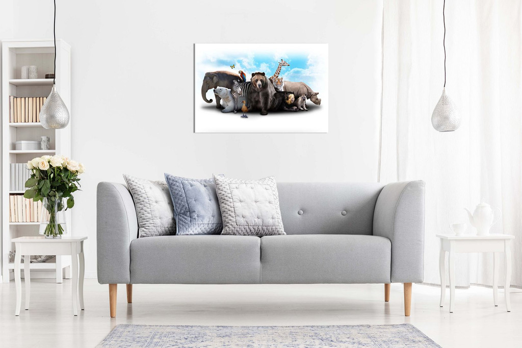 Wild Animals Nursery Canvas