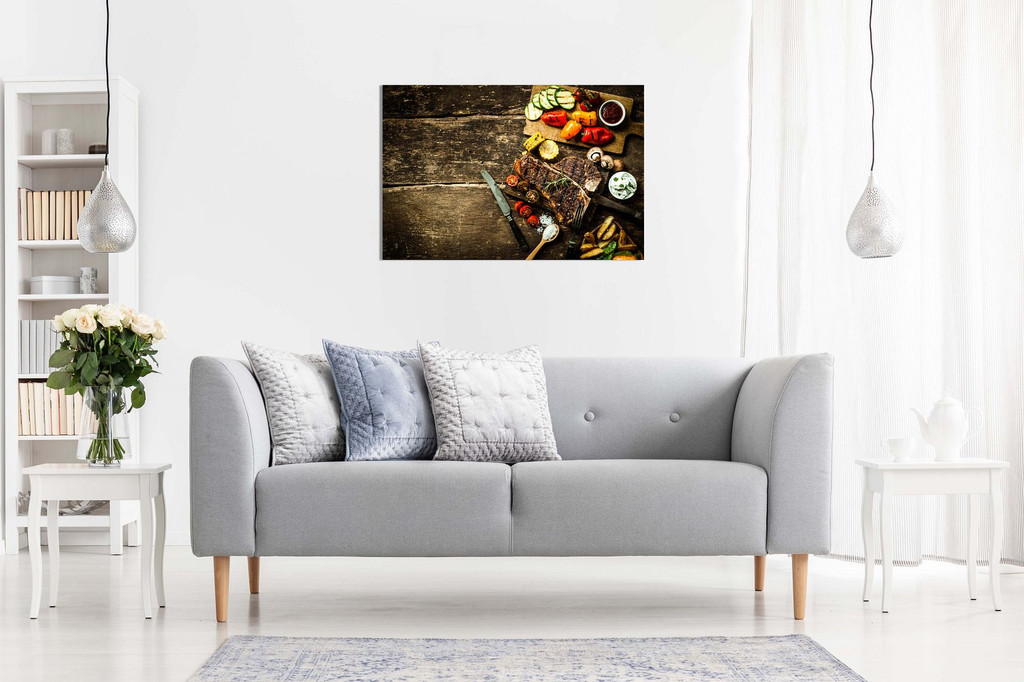 Rustic Roast Vegetable Kitchen Art Canvas