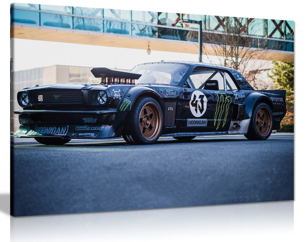 Ken Block Ford Mustang Drifting Canvas