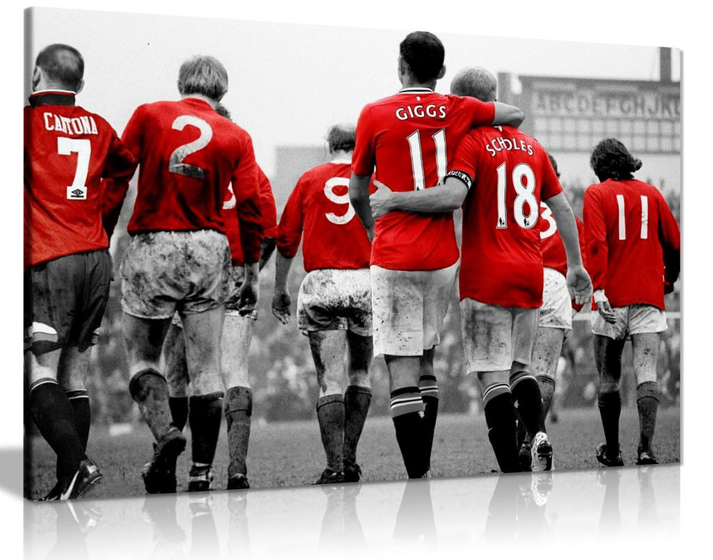 Manchester United Legends Football Canvas