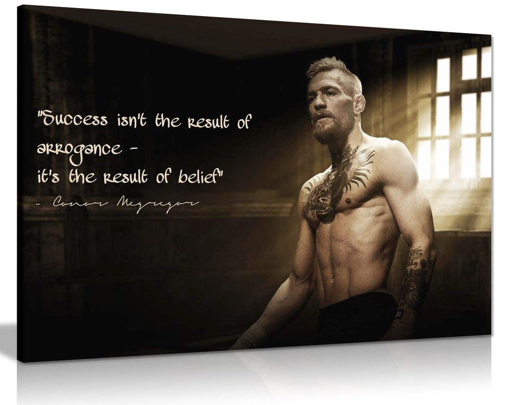 Conor Mcgregor Qoute Canvas