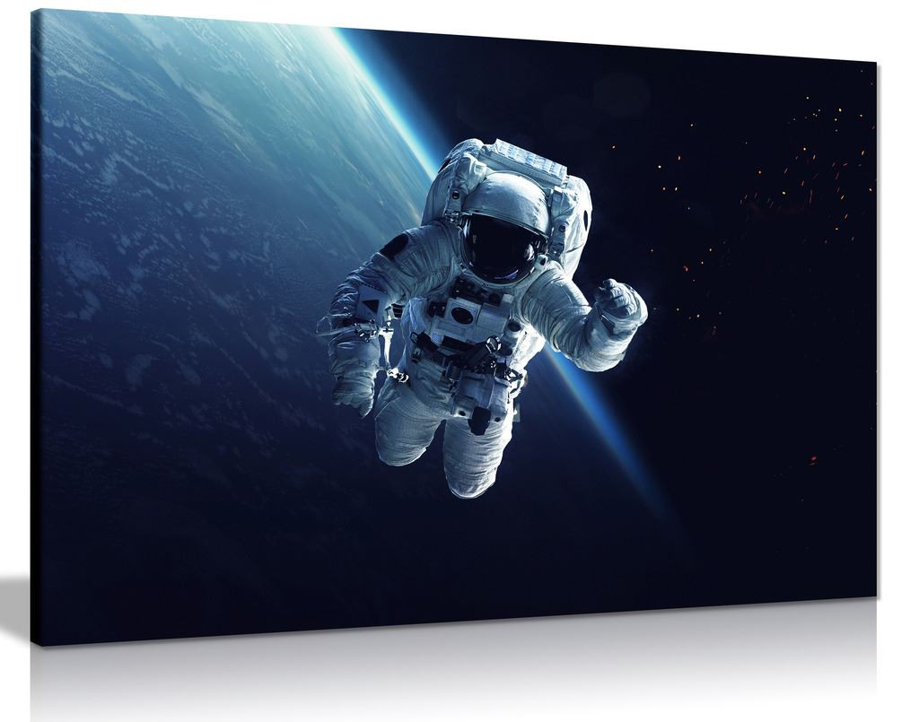 Spacewalk Astronaut Cosmic Canvas Wall Art Picture Print