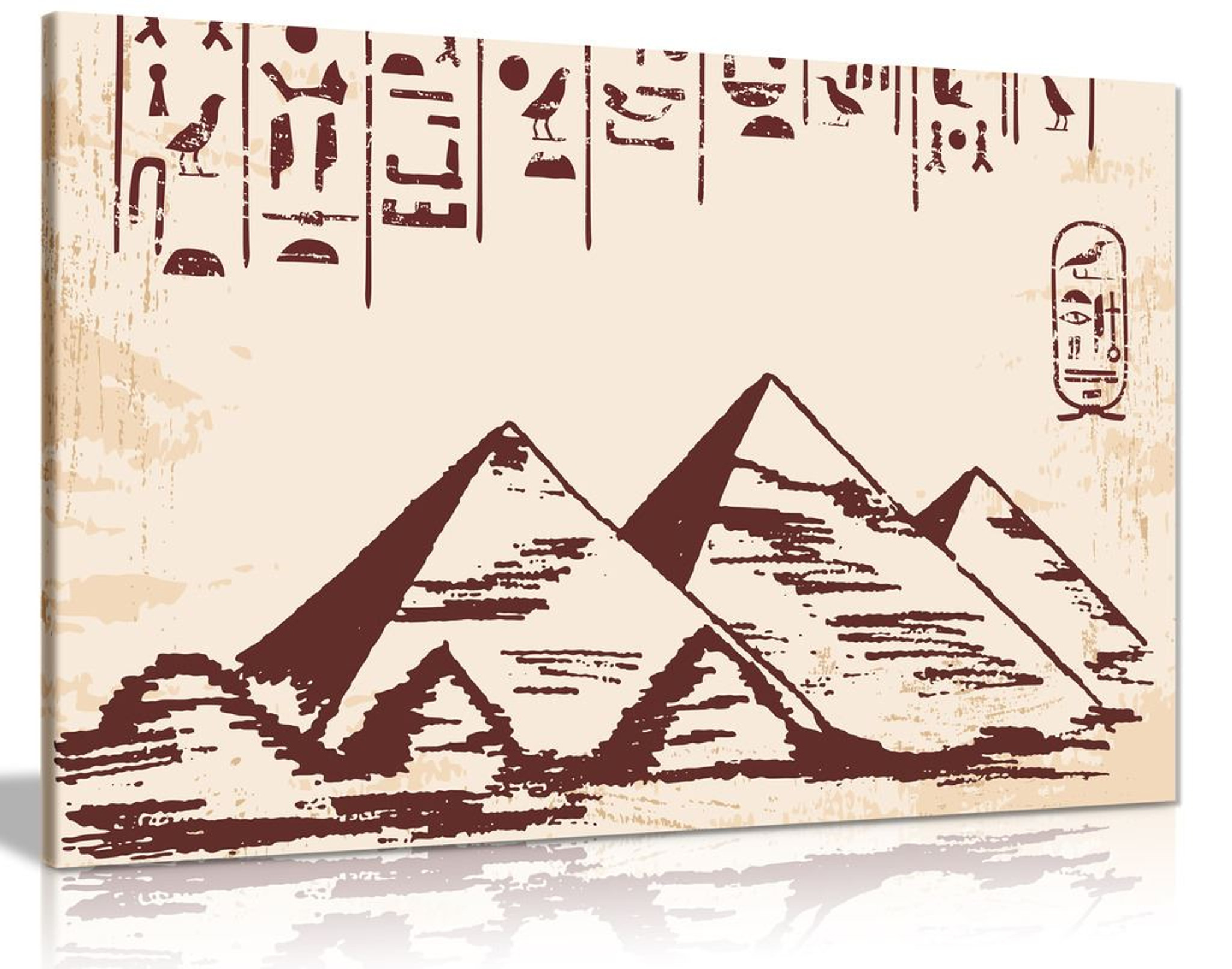 Egyptain Pyramid Canvas Wall Art Picture Print
