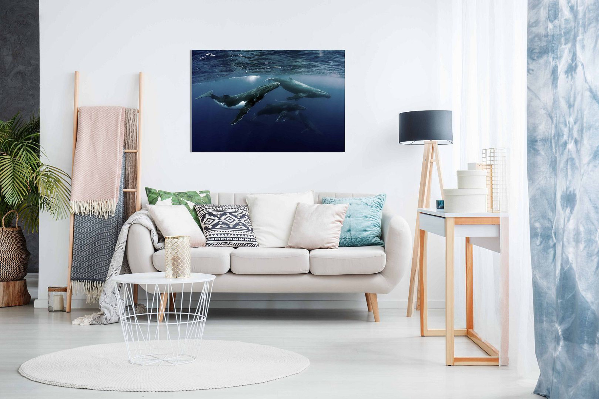 Humpback Whale Ocean SeaLife Sea Nature Canvas Wall Art Picture Print Home Decor