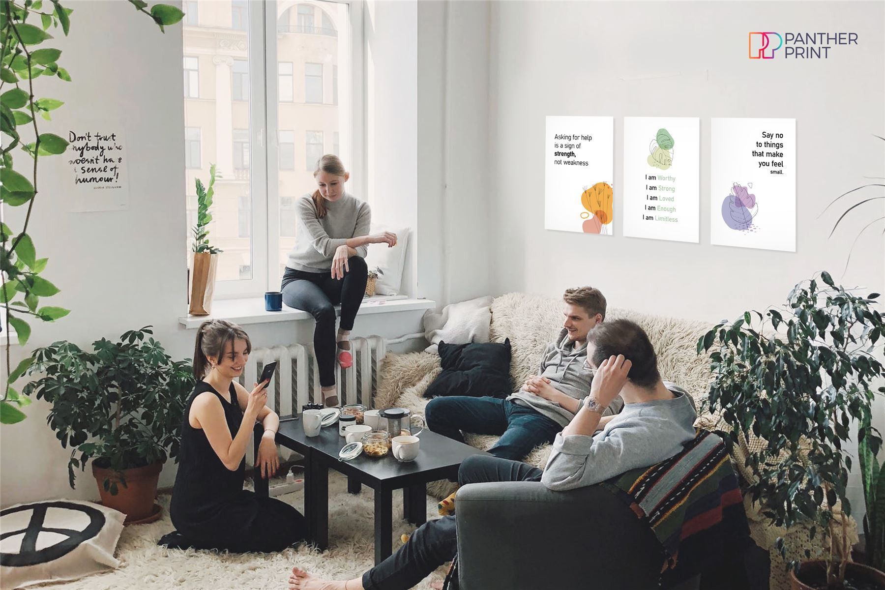 Mental Health Poster Set of 3 A3 Asking for Help, I am Enough, & Say No to Things