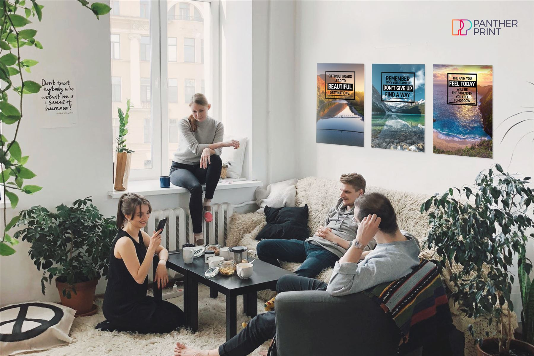 Motivational Posters Set of 3 A4 Difficult Roads, Remember Why You Started, & The Pain You Feel Today Will Be Your Strength