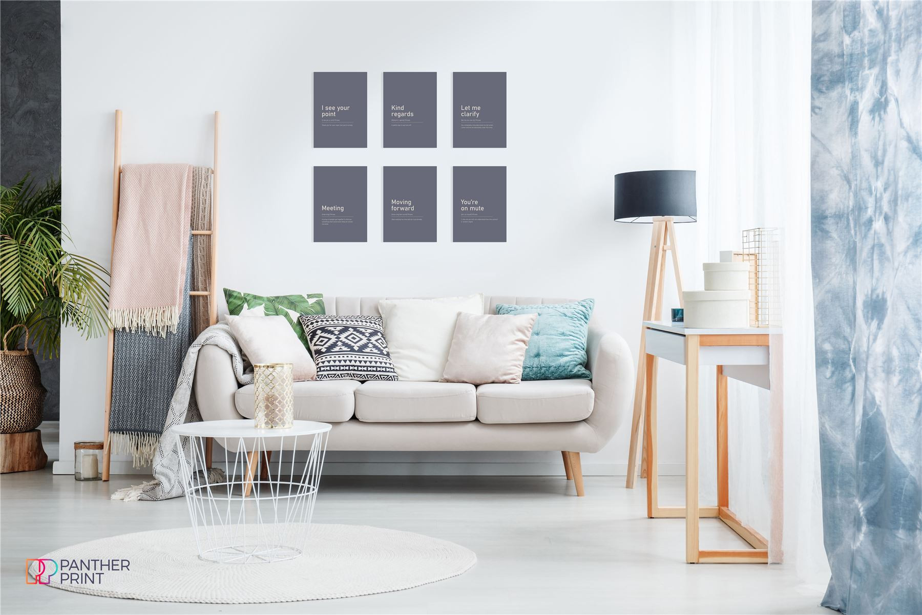 Productivity Set of 6 A3 Posters I See Your Point, Kind Regards, Let Me Clarify, Meeting, Moving Forward, & You're on Mute