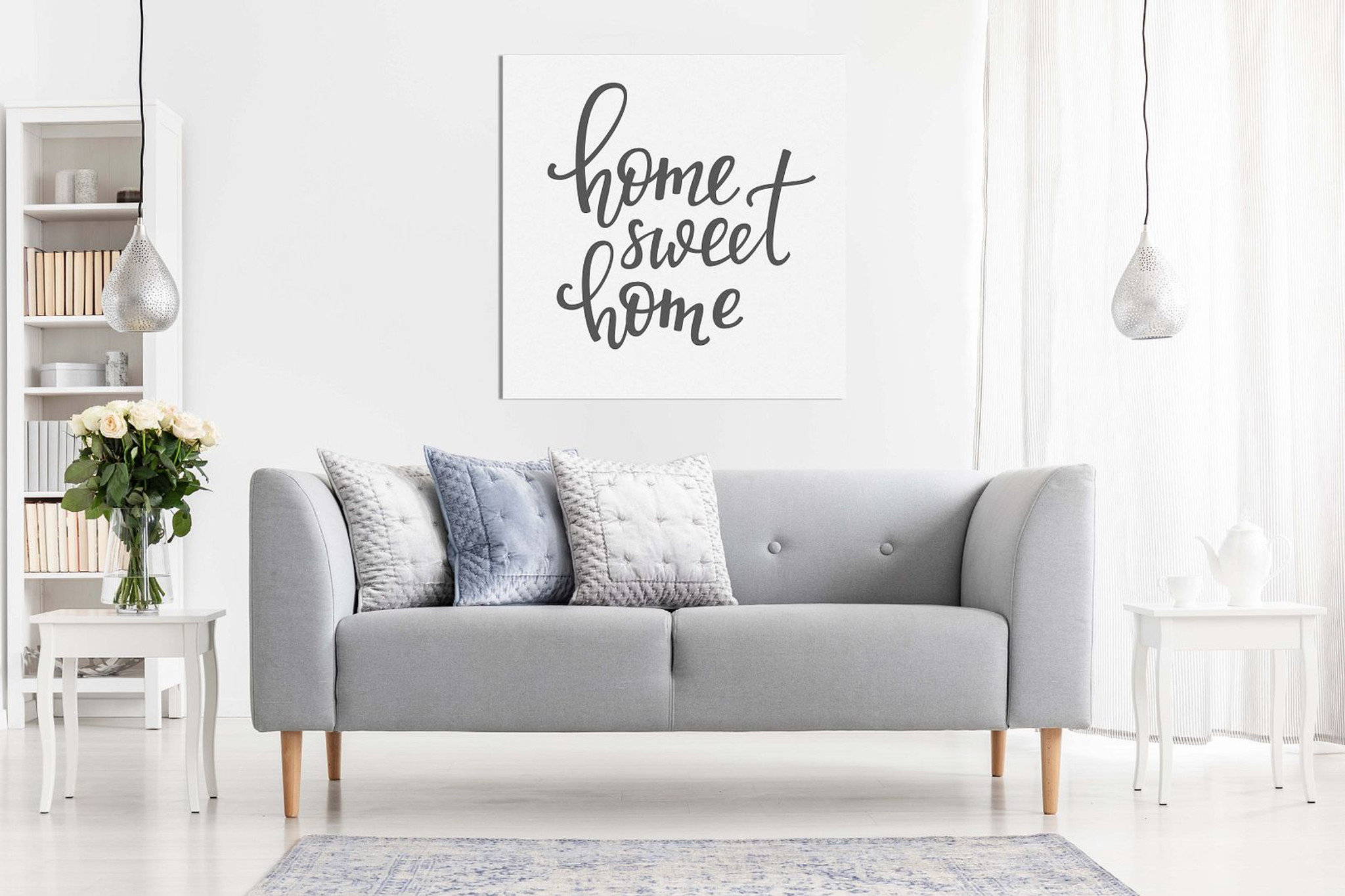 Home Sweet Home Wall Decor Canvas