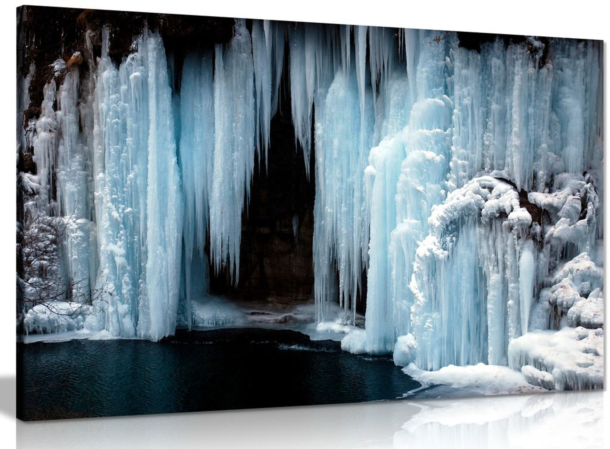 Frozen Waterfall Canvas