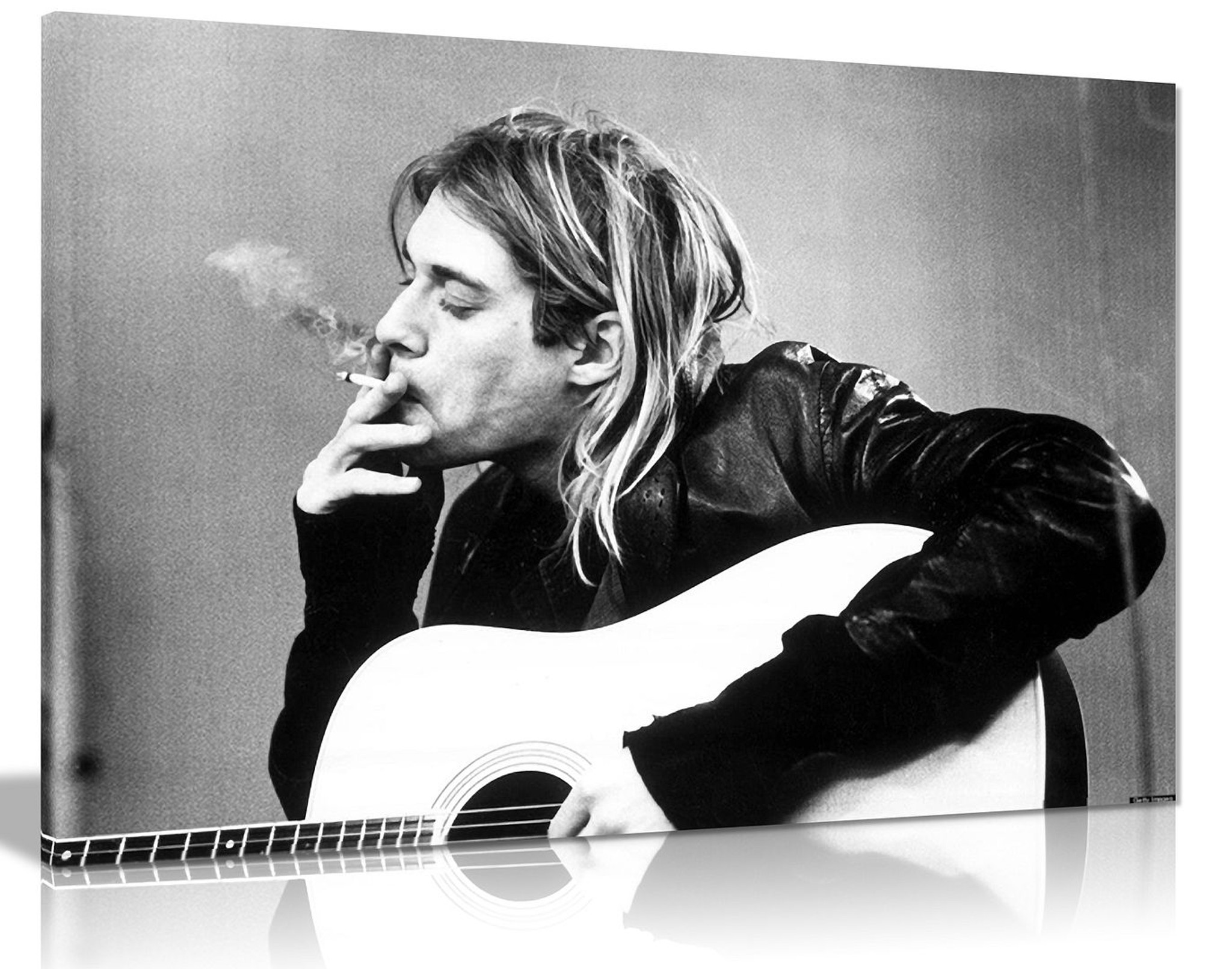 Kurt Cobain Nirvana Smoking Canvas