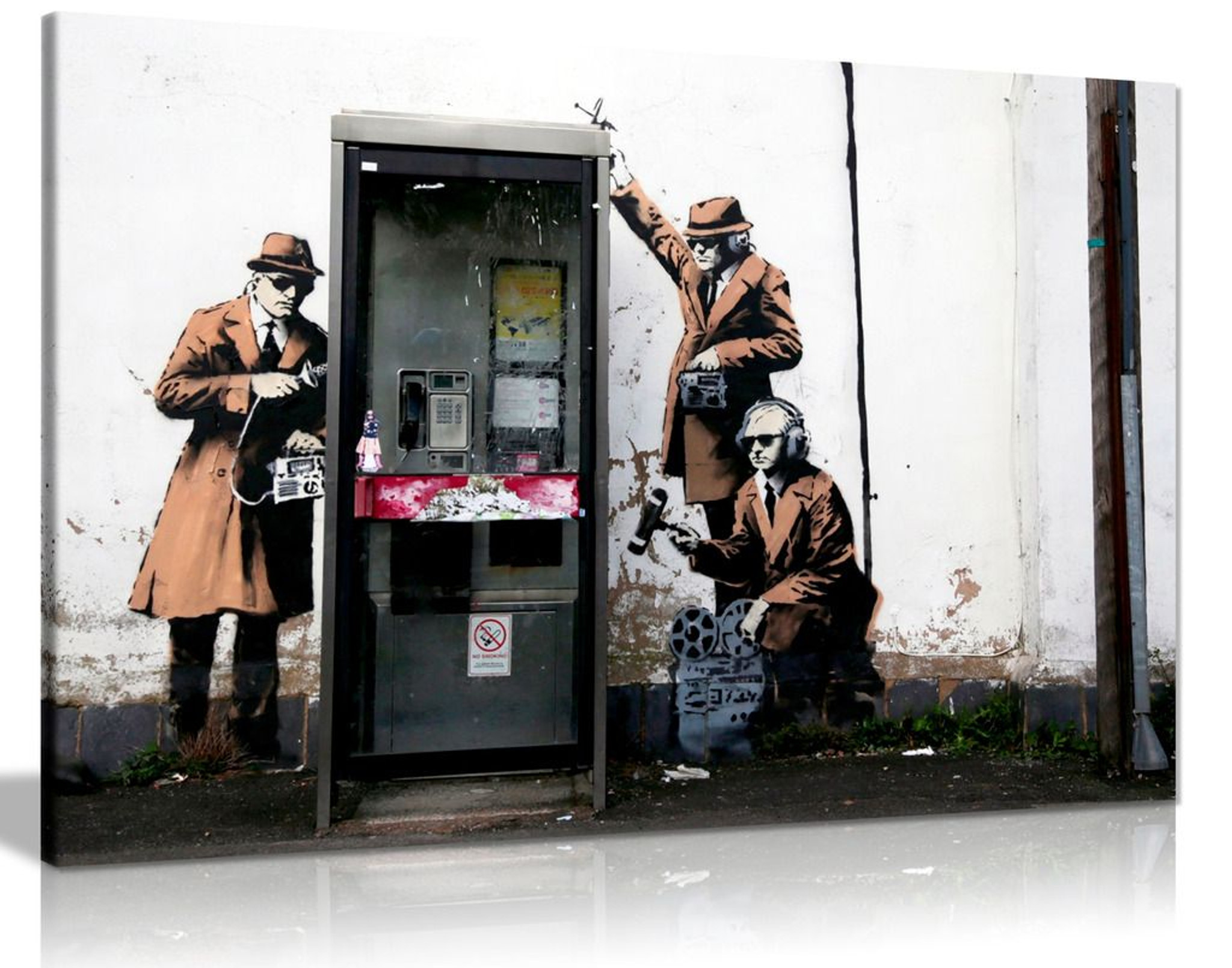 Banksy Mi5 Gchq Spies Canvas