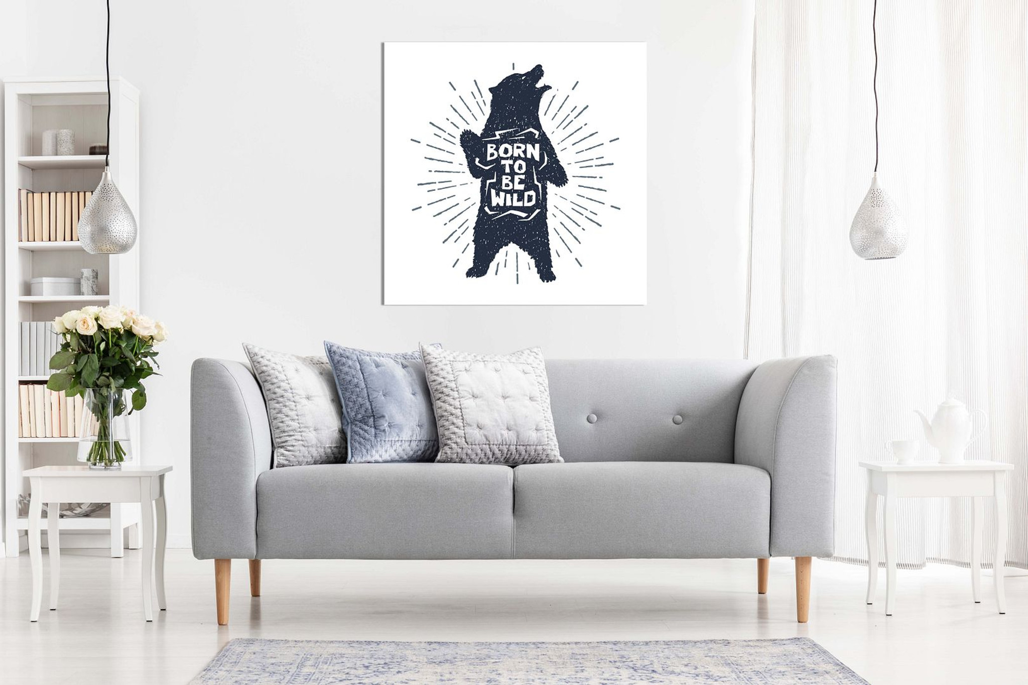 Grizzly Bear Born To Be Wild Canvas