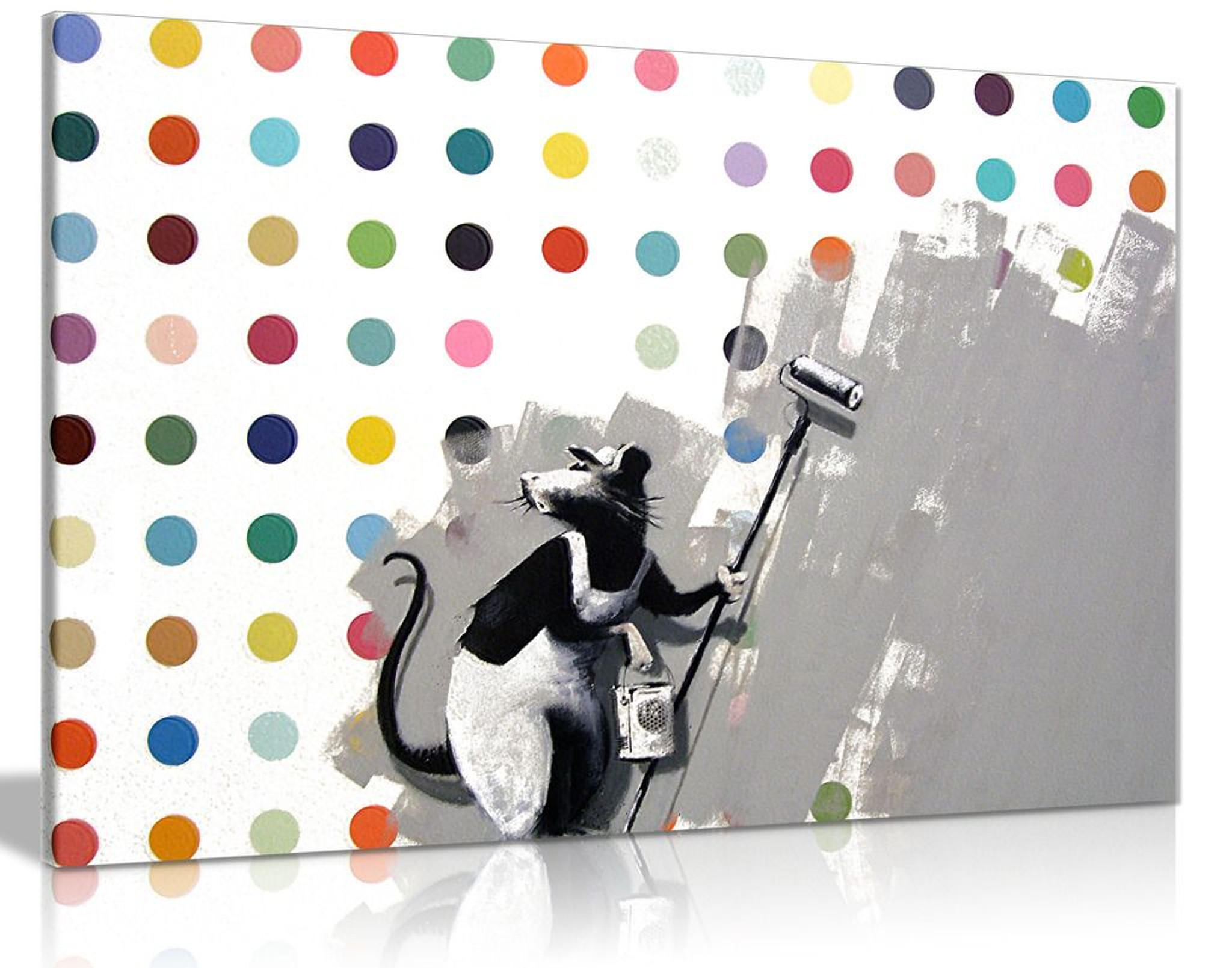 Banksy Does Damien Hirst Canvas