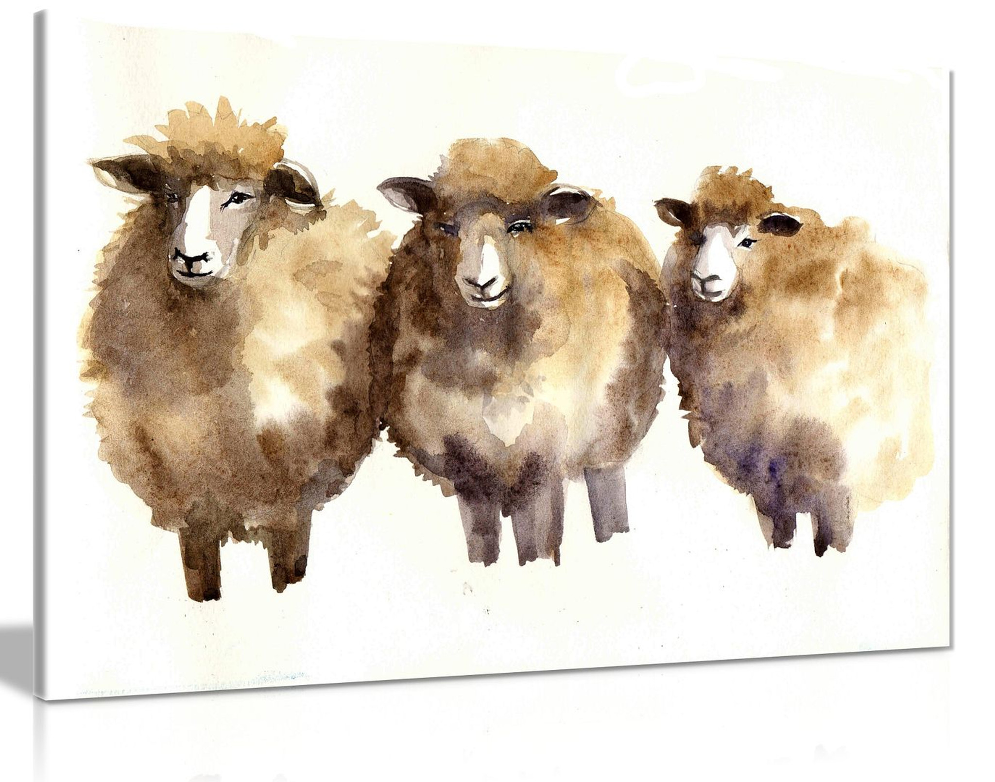 Painting of Sheep Animal Reproduction Canvas