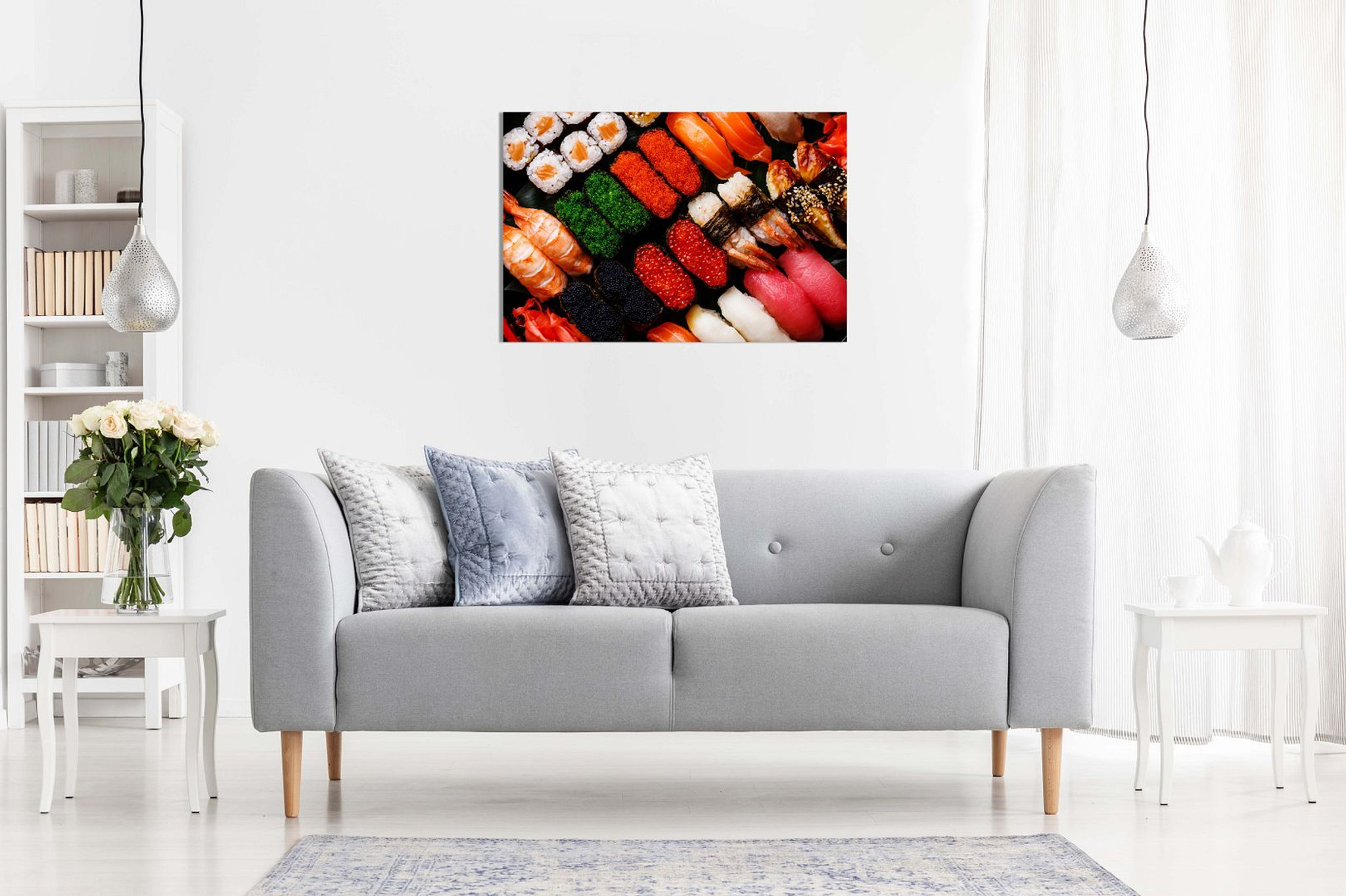 Sushi Set Japanese Food Canvas