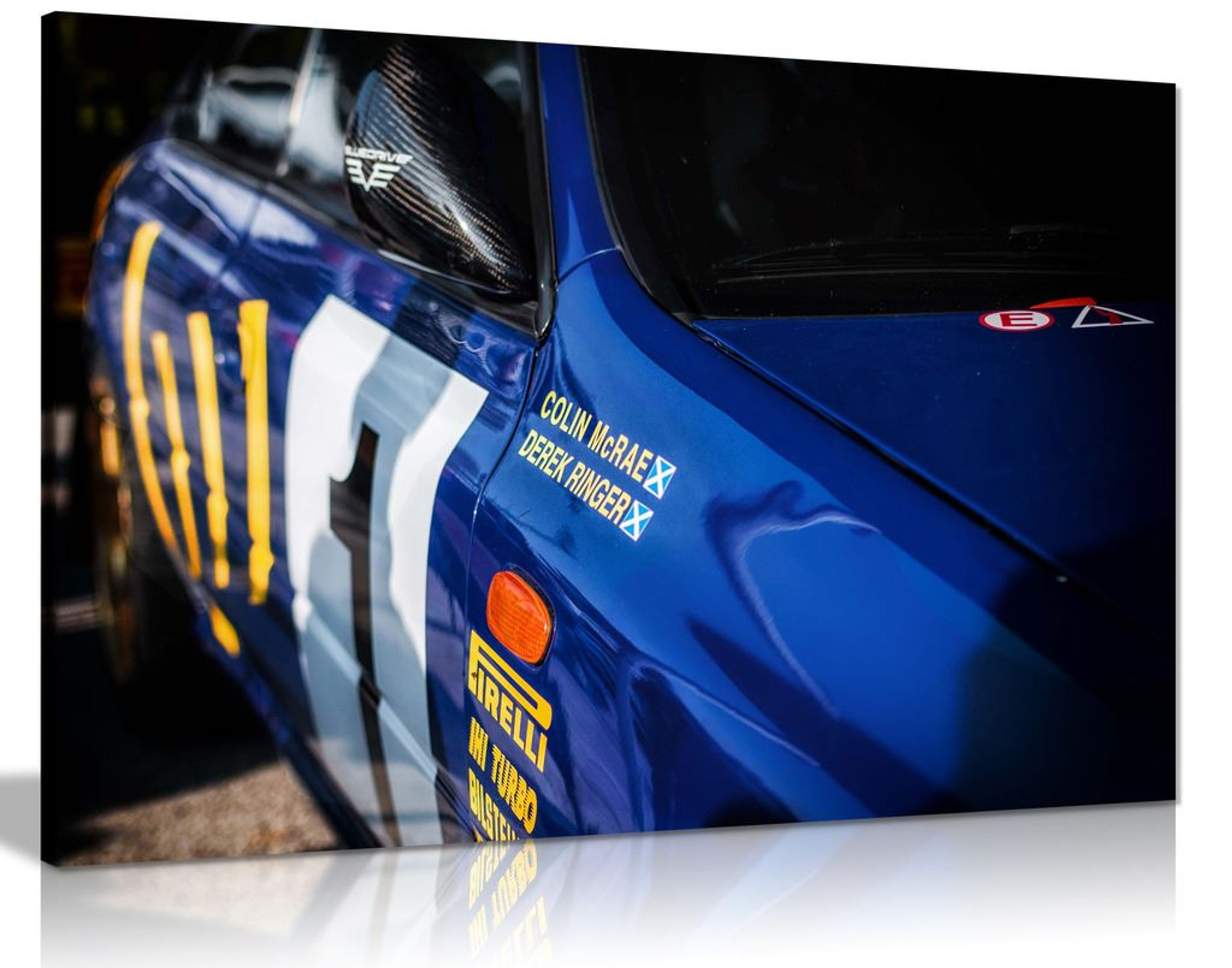 Subaru Impreza Wrc Blue Canvas Wall Art Picture Print