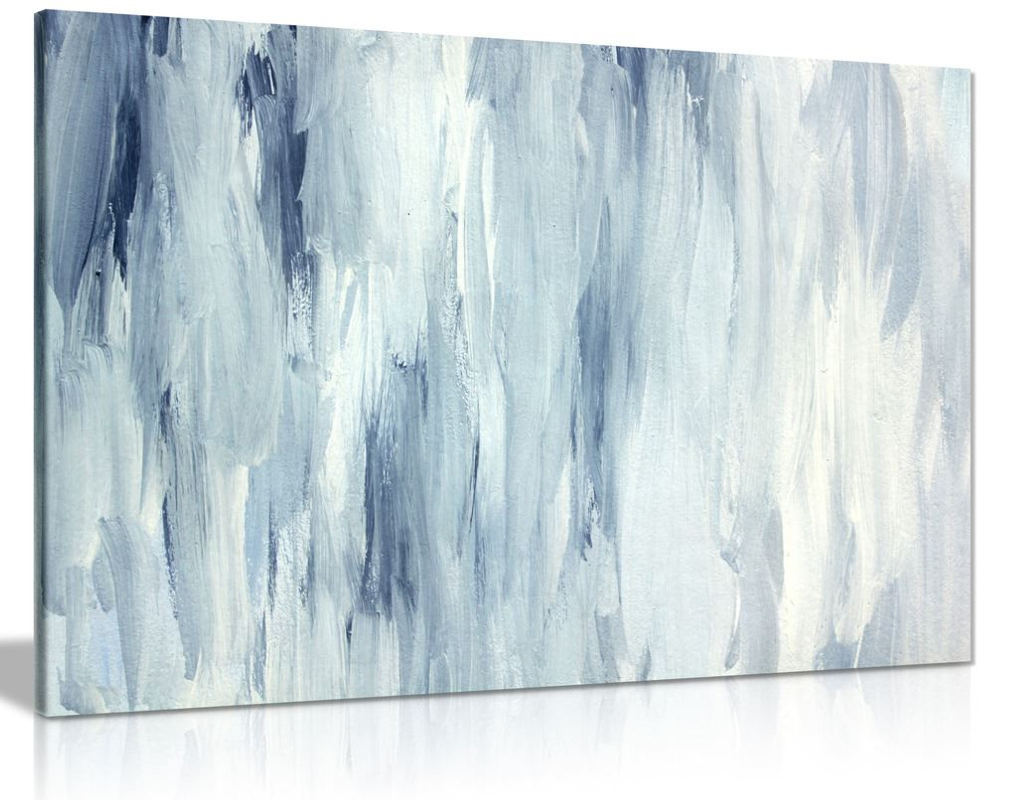 Scandinavian Minimalist White Painting Canvas Wall Art Picture