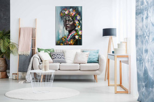 African American Painting Abstract Modern Style for Living Room Bedroom Canvas Wall Art Picture Print Home Decor