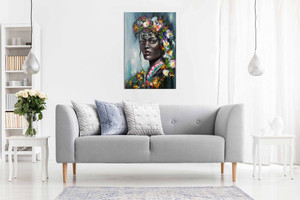 African American Painting Abstract Modern Style for Living Room Bedroom Canvas Wall Art Picture Print Home Decor