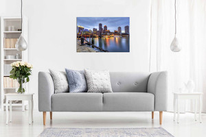 Boston Skyline Canvas Wall Art Picture Print Home Decor