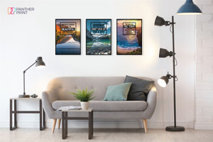 Motivational Posters Set of 3 A4 Difficult Roads, Remember Why You Started, & The Pain You Feel Today Will Be Your Strength