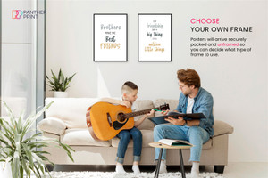 Bed Living Room Set of 2 A4 Posters Brothers Make the Best Friends & Our Friendship Isn't a Big Thing