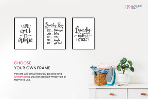 Laundry Room Set of 3 A4 Posters Isn't it Ironic, Laundry Room, & Laundry the Never-Ending Cycle