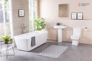 Bathroom Set of 3 A4 Posters Better Late Than Ugly, It's All About Shit & Giggles, & You Never Know What You Have Until it's Gone