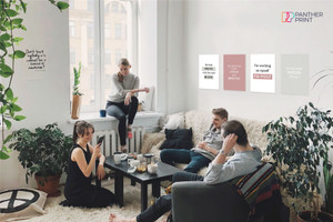 Motivational Poster Set of 4 A3 Be the Best Version of You, I'm Working for Myself, The Body Achieves What the Mind Believes, & You Don't Need to Be Extreme