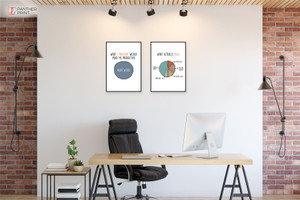 Productivity Set of 2 A3 Posters What Actually Does & What I thought Would Make Me Productive