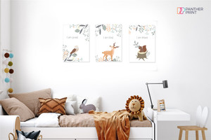 Playroom Set of 3 A4 Posters I am Loved, I am Brave, & I am Kind