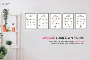 Yoga Posters Set of 5 A3