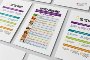 2 A4 Posters Food Allergy Awareness