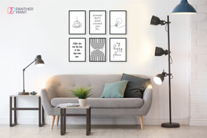 Productivity Set of 6 A3 Coffee, Dreams Don't Work, Either You Run the Day, Light Bulb, My Happy Place, & Take a Break