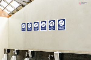 Business Set of 6 A3 Posters Proper Hygiene