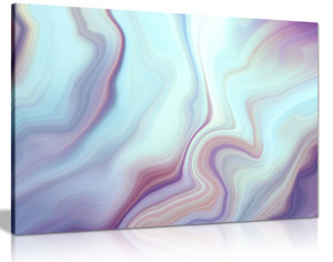 Abstract Modern Contemporary Wall Art Marbled Lines Canvas