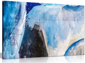Blue Wall Art Abstract Canvas