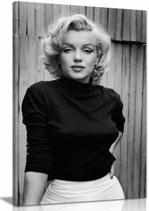 Black & White Marilyn Monroe Fashion Shoot Canvas