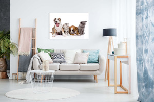 Puppies And Kittens Nursery Canvas