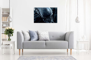Xemomorph Space Alien Canvas