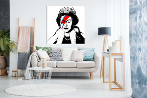 Ziggy Stardust Queen Of England Canvas