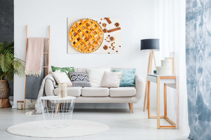 Rustic Kitchen Decor Apple Pie Canvas