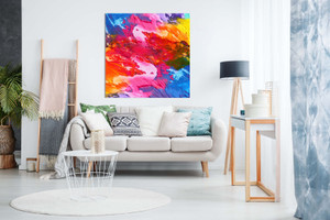 Abstract Modern Art Home Acrylic Colourful Canvas
