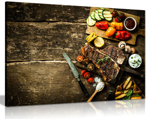 Rustic Roast Vegetable Kitchen Art Canvas