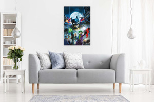 Lego Batman Superman Robin And Villains Kids Canvas