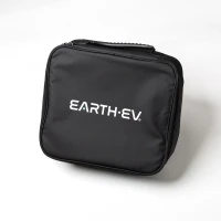A rectangular Earth EV portable charger bag from a diagonal angle.